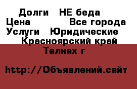 Долги - НЕ беда ! › Цена ­ 1 000 - Все города Услуги » Юридические   . Красноярский край,Талнах г.